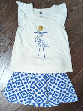 Tea Collection Shirt and Skort Set Size 3t 4t
